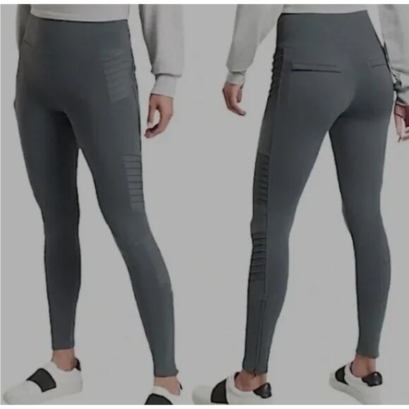 Athleta Delancey Motto Tight Leggings Grey Small Petite Workout Running Pilates - Picture 1 of 8